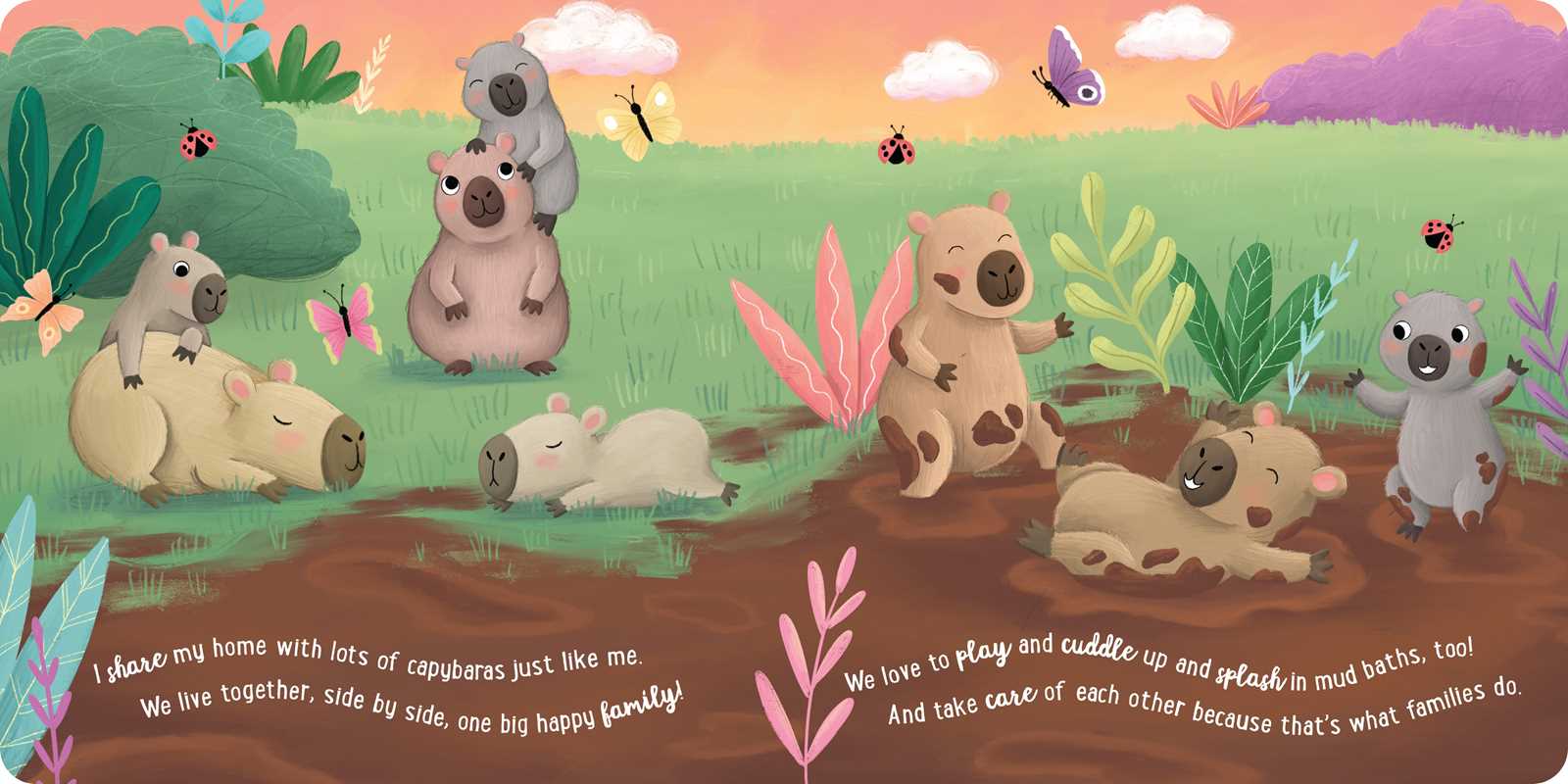 I Love Being a Capybara: Padded Board Book by Em Bruce