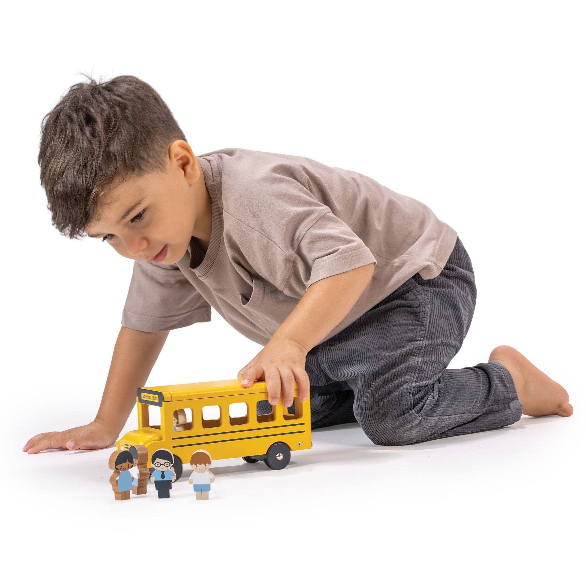Wooden Little Friends School Bus