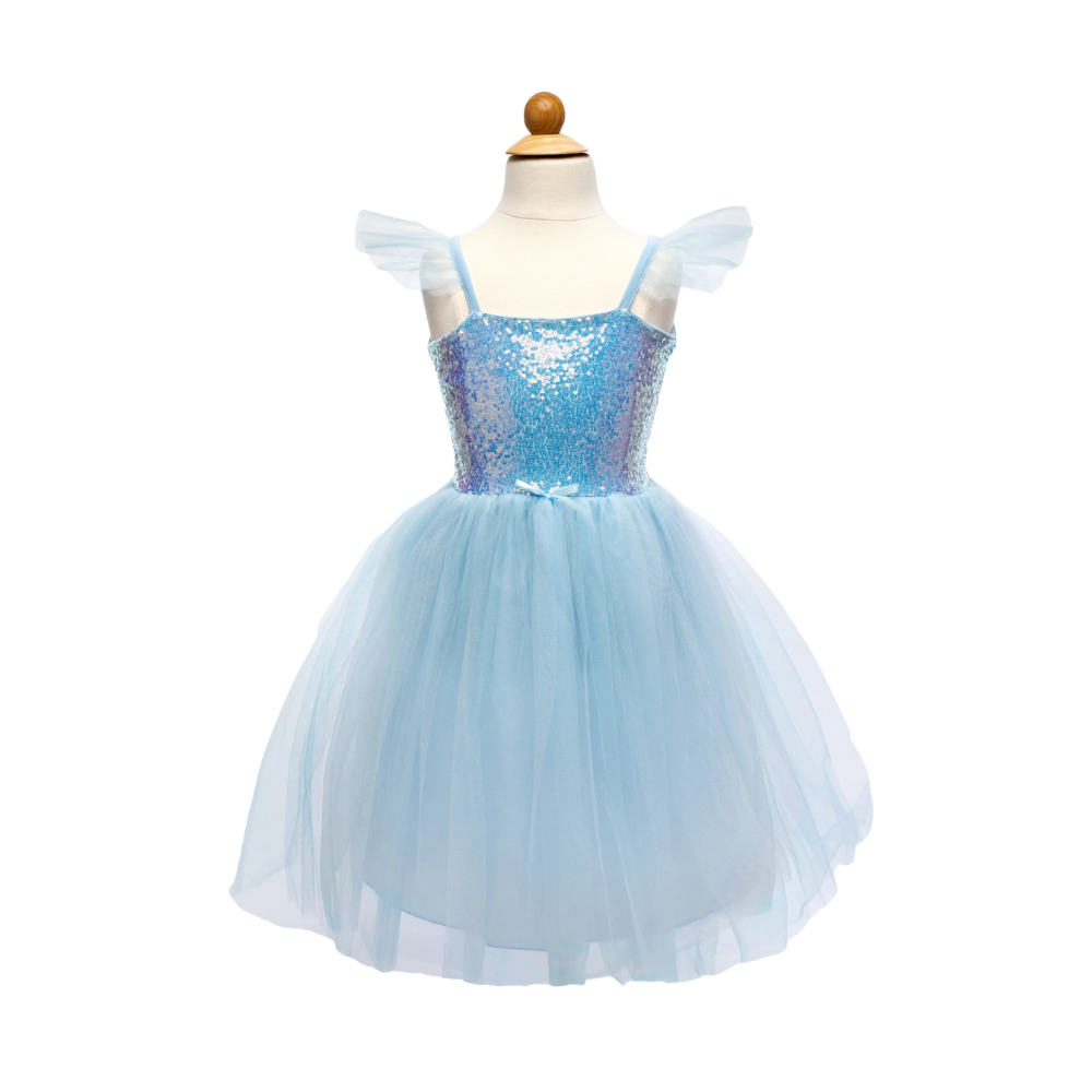 BLUE SEQUINS PRINCESS DRESS