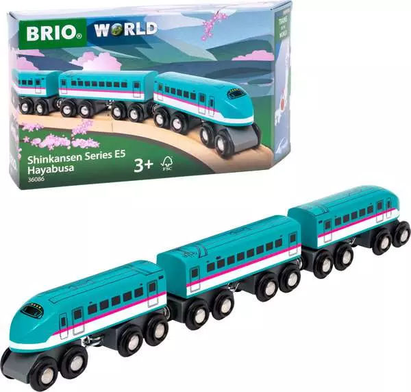BRIO 636086 TRAINS OF THE WORLD SHINKANSEN HAYABUSA