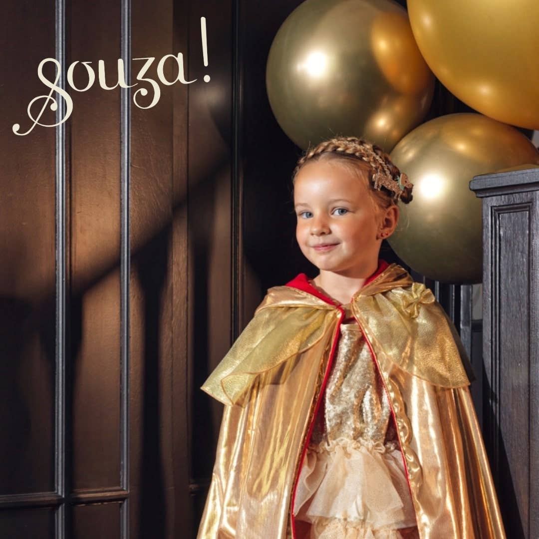 Princess-Red Costume Reversible Cape for Kids - Carnival & Festive Use - 4-7 yrs