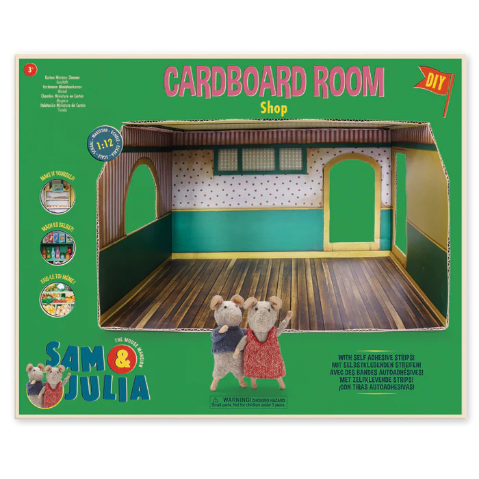 MOUSE HOUSE CARDBOARD ROOM SHOP