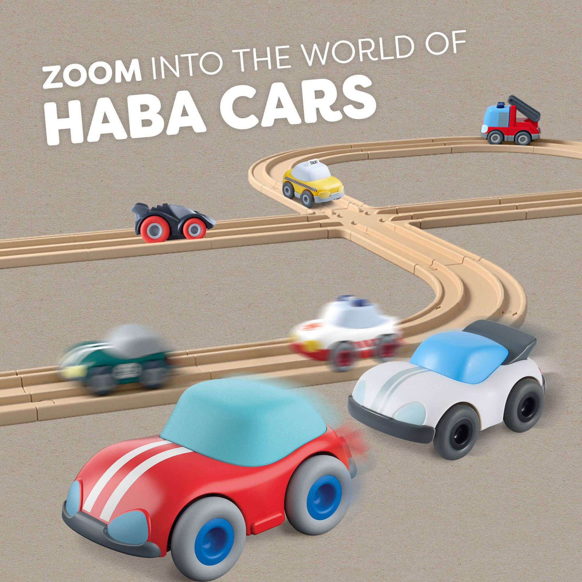 HABA Cars Taxi with Momentum Motor