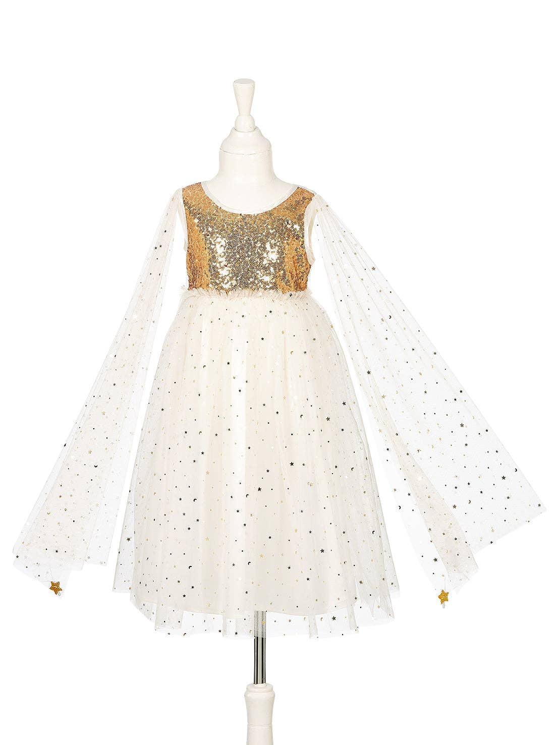 Dorianne Gold Fairy Dress for Kids - Carnival & Festive Use  sz 5-7 yrs