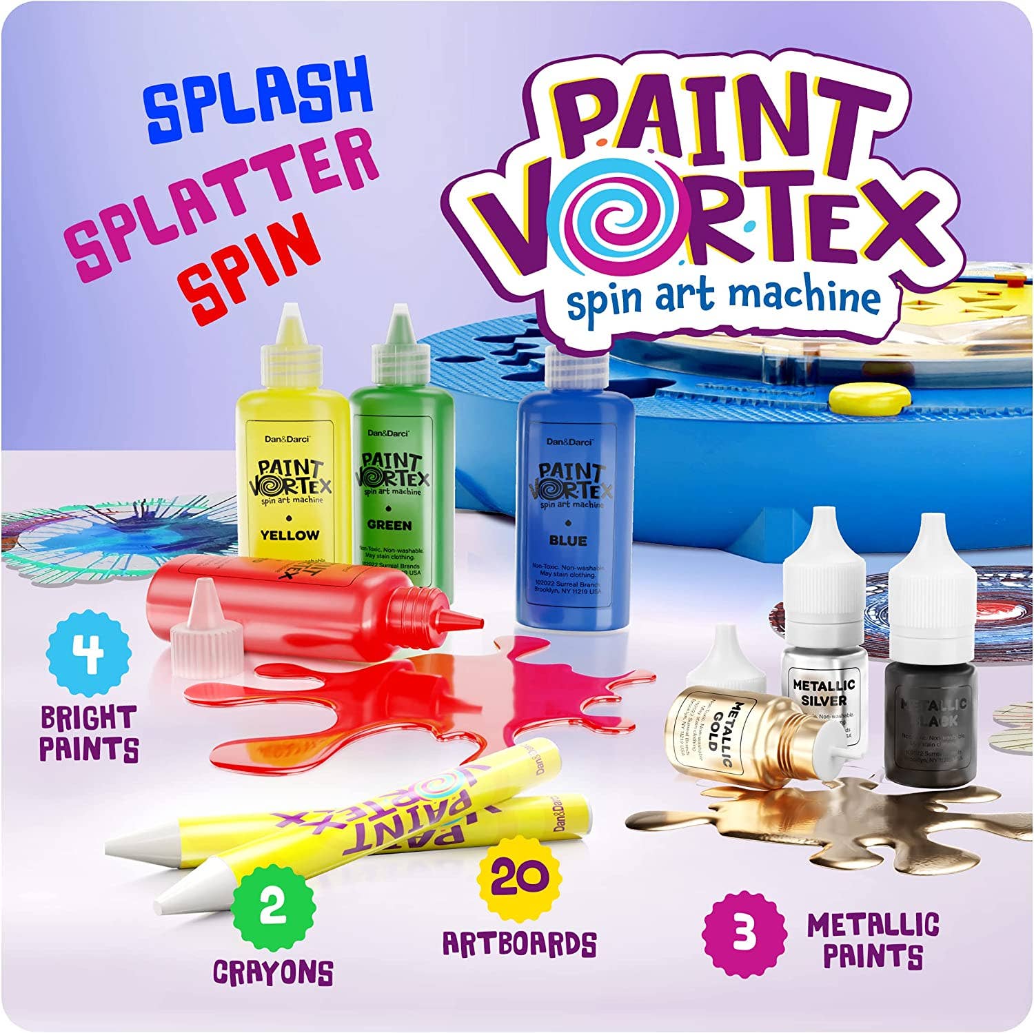 Spin Art Machine Kit - Paint Spiral Station Center