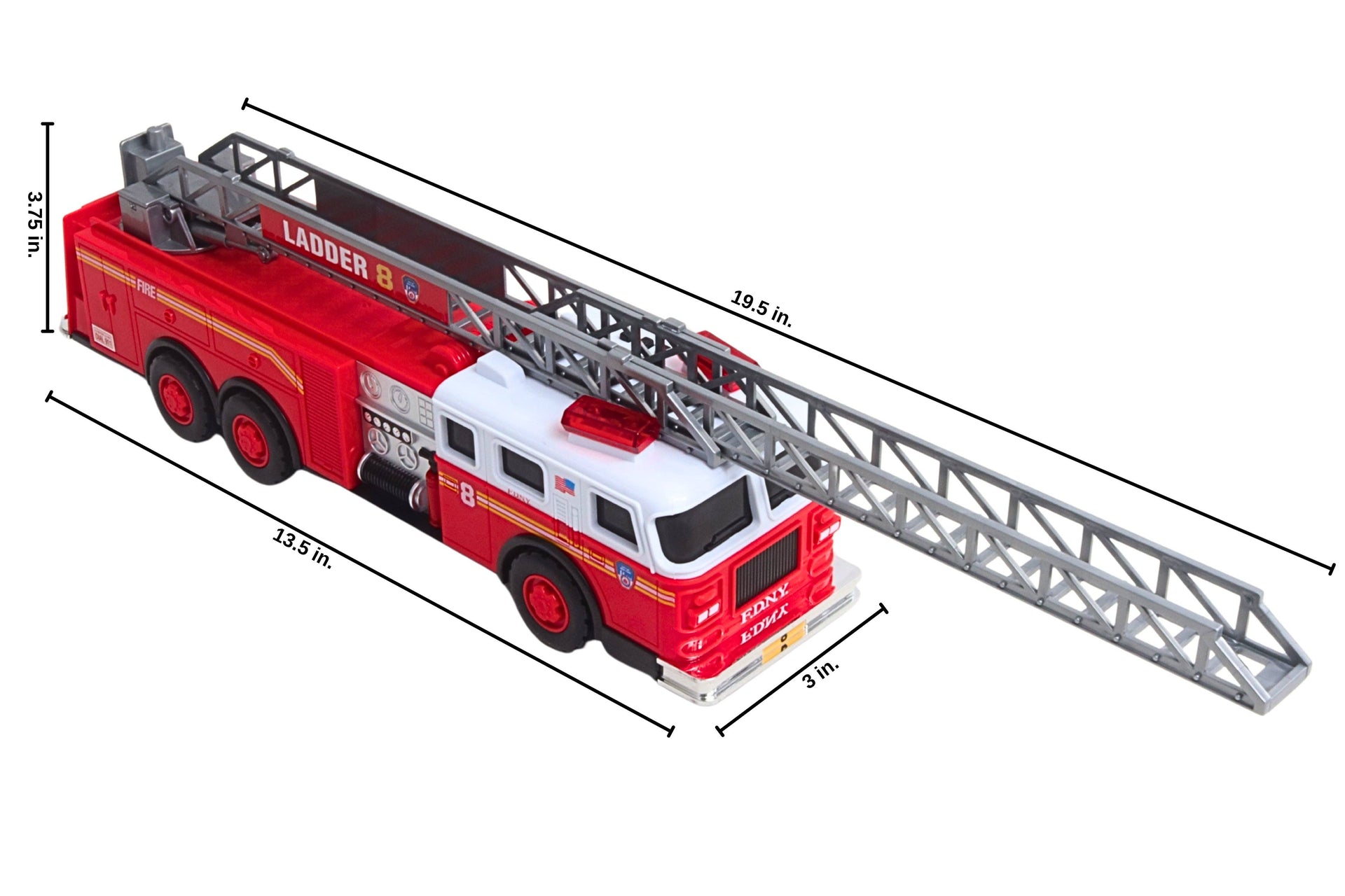 FDNY LADDER TRUCK W/LIGHTS & SOUND