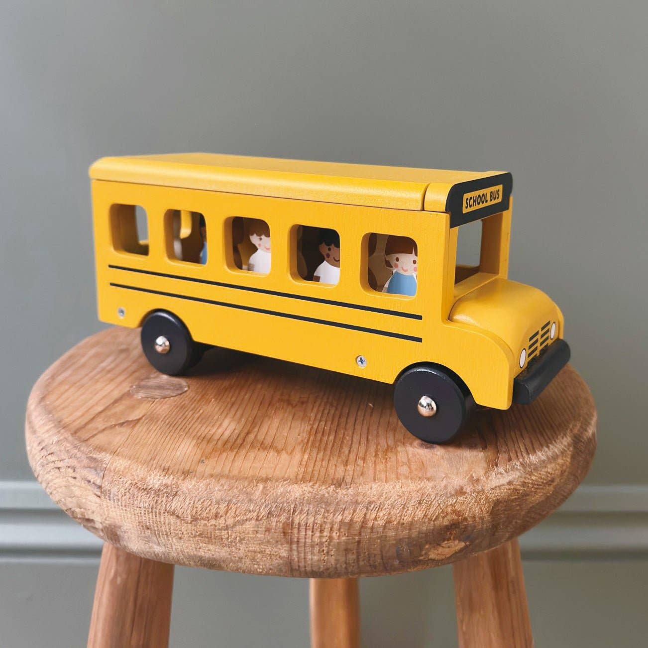 Wooden Little Friends School Bus