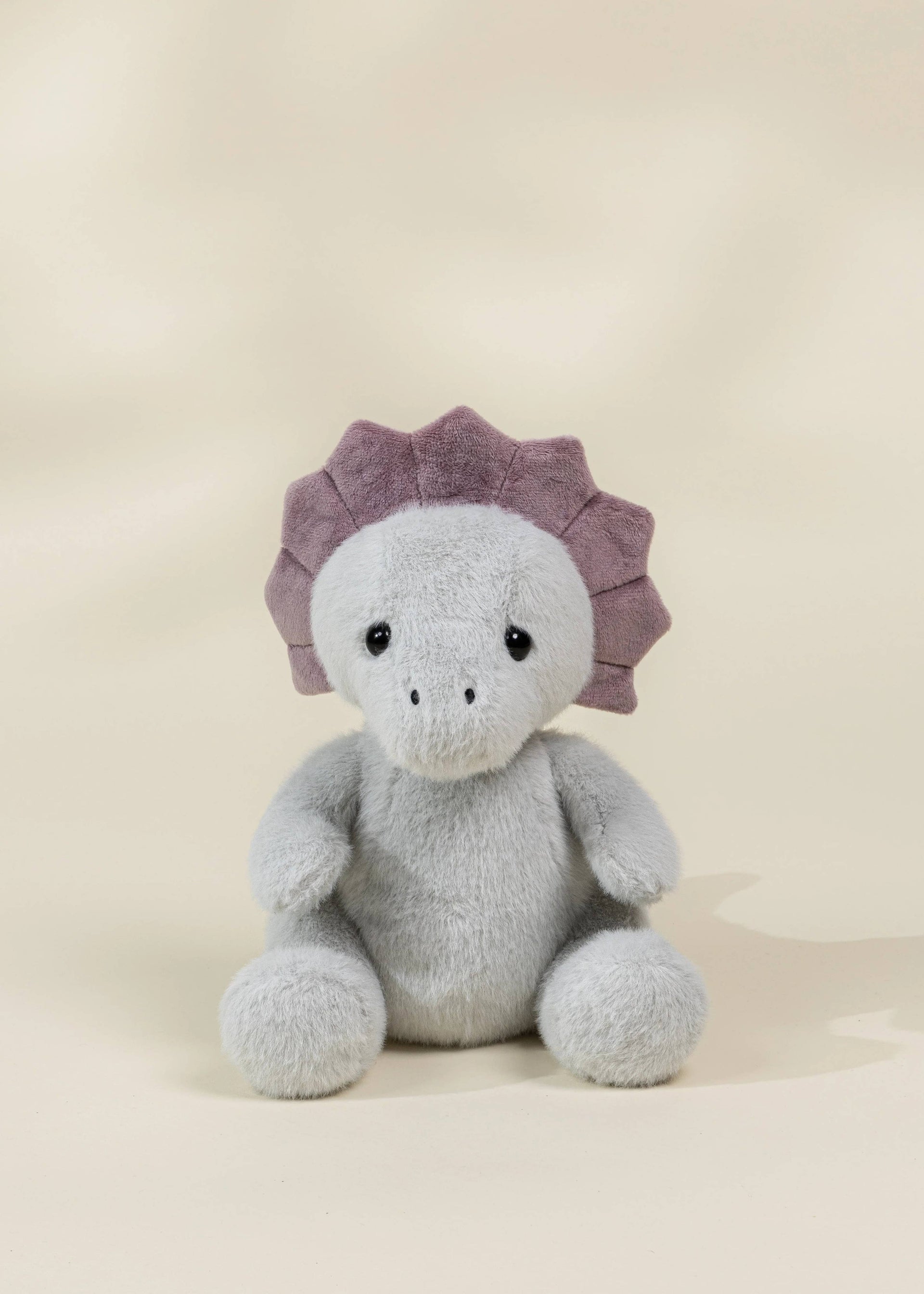 Dino Plush Toy - Grey Triceratop