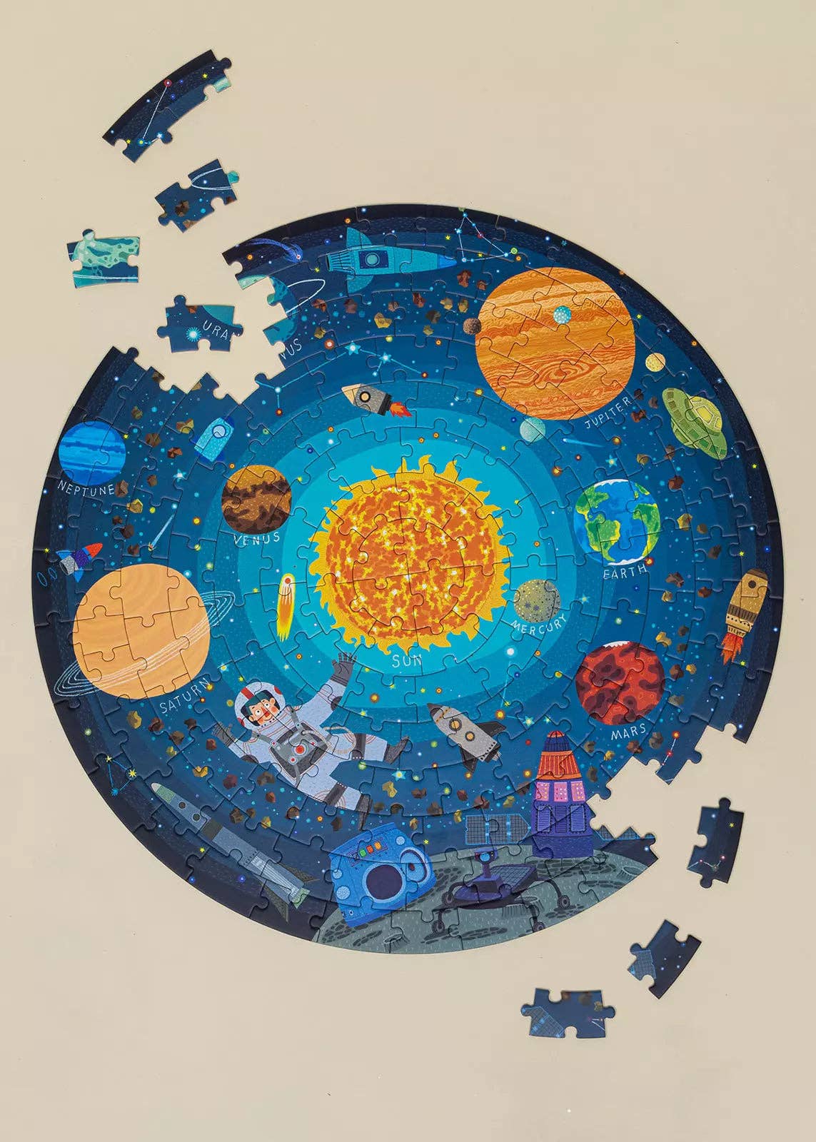 Round Puzzle - Galaxy Exploration - 150pcs