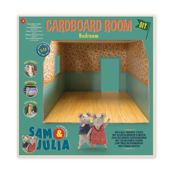 MOUSE HOUSE CARDBOARD ROOM BEDROOM