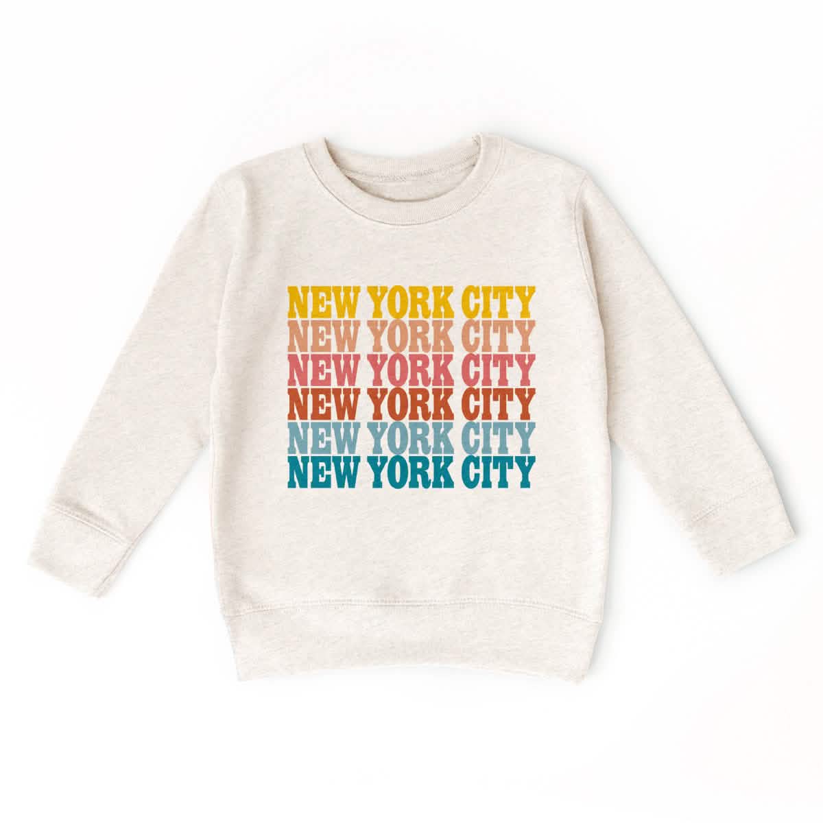 NEW YORK CITY SUPERGRAPHICS REPEAT NAME SWEATSHIRT