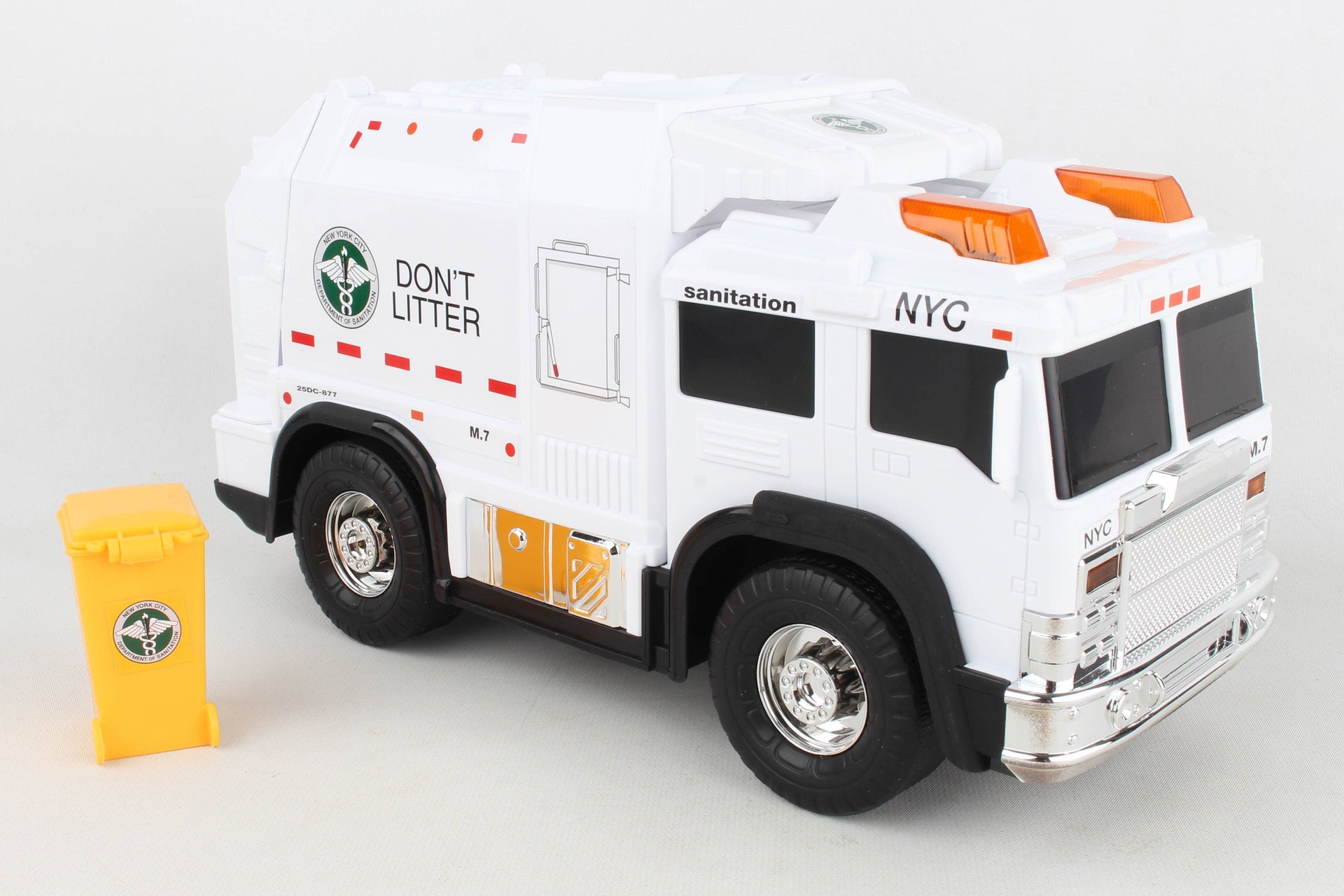 NYC Sanitation Garbage Truck with Lights & Sound by Daron