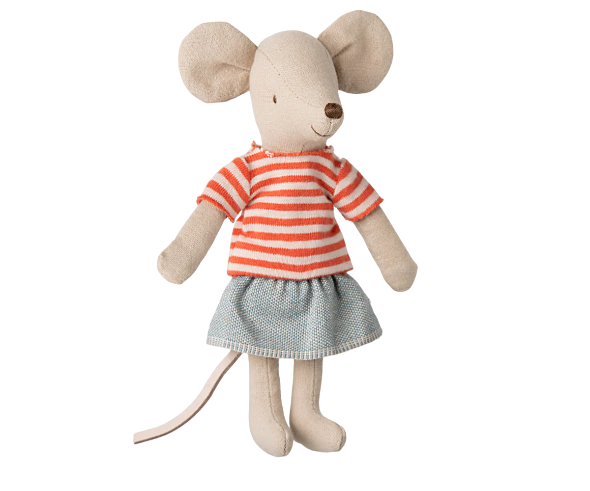 SISTER MOUSE, BIG SISTER RED STRIPE SHIRT
