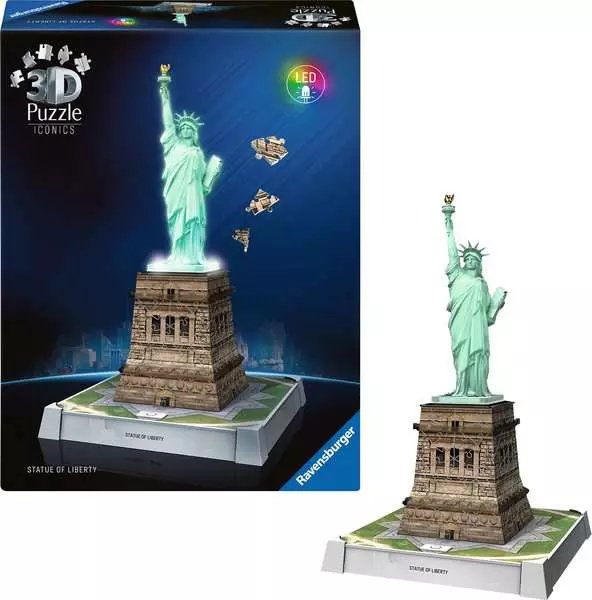 3D ICONICS STATUE OF LIBERTY NIGHT EDITION