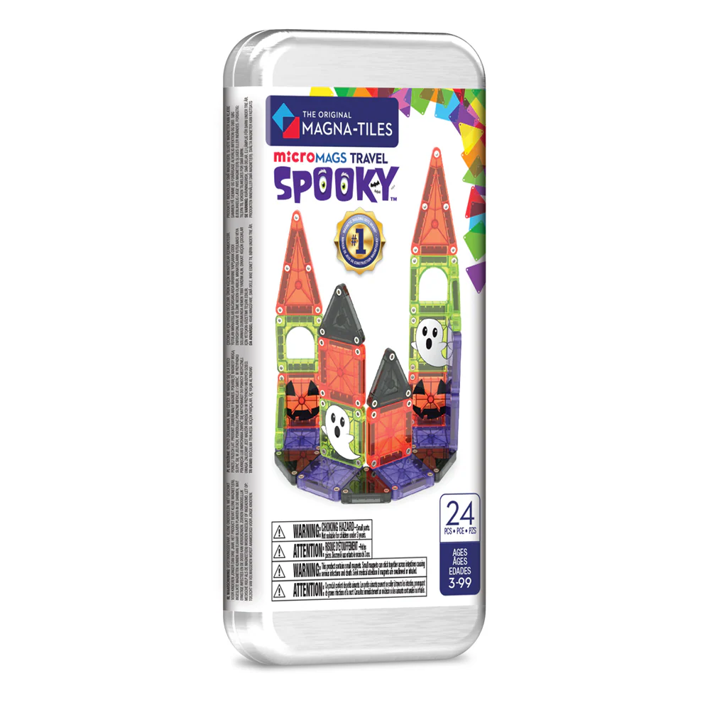 Magna-Tiles microMAGS Spooky 24-Piece Travel Set