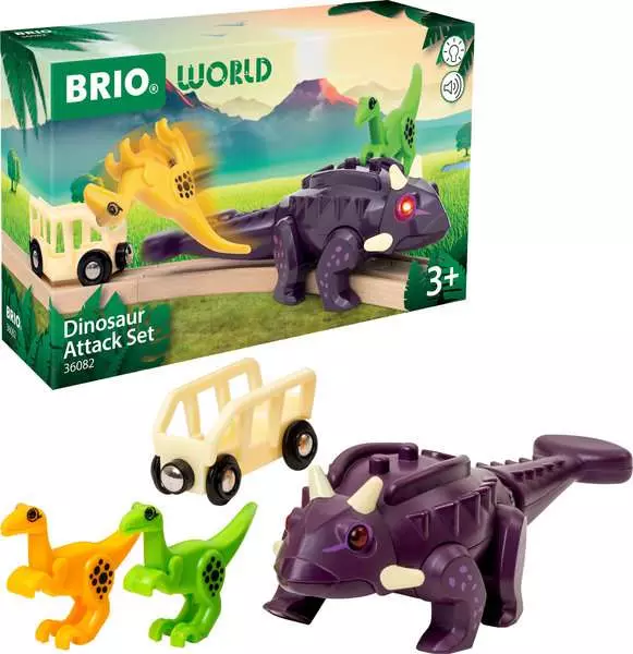BRIO 636082 DINOSAUR ATTACK SET