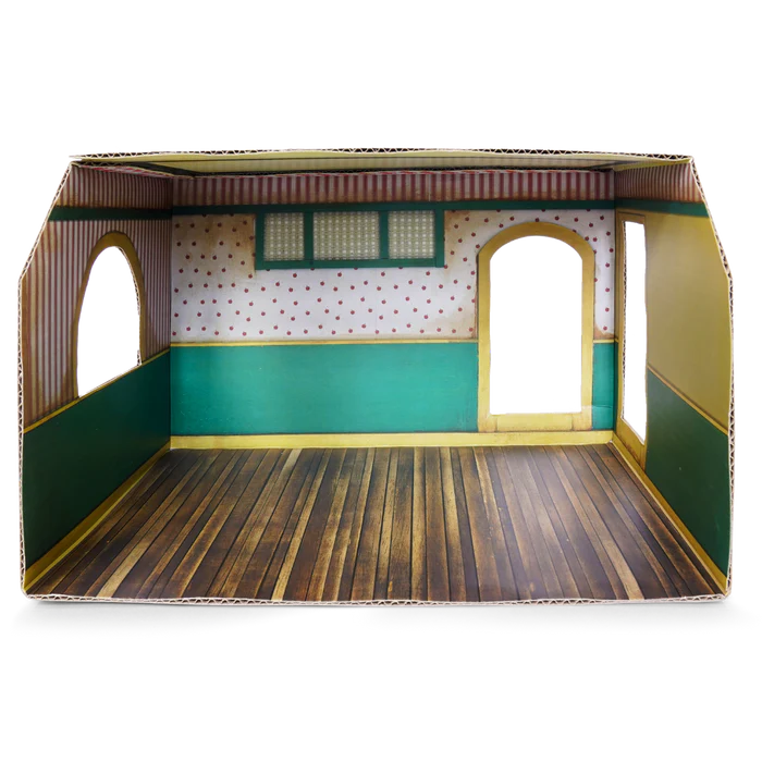 MOUSE HOUSE CARDBOARD ROOM SHOP
