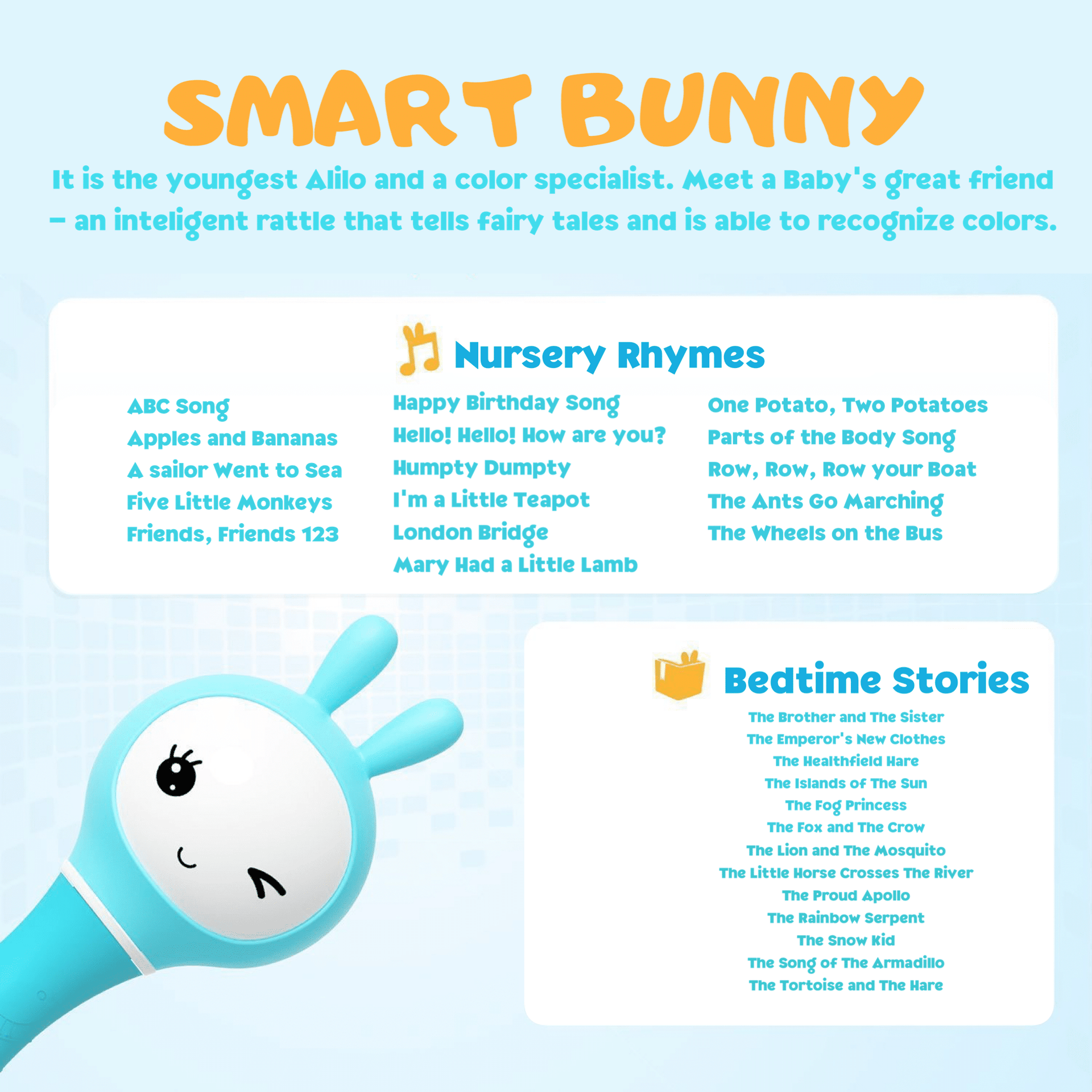 SMARTY SHAKE & TELL RATTLE BLUE