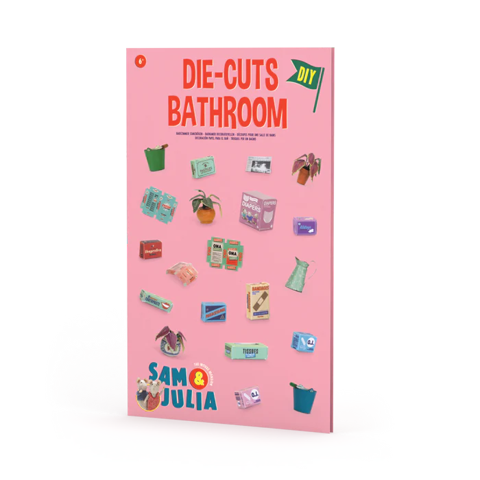 MOUSE MANSION DIE CUT PRINTS BATHROOM