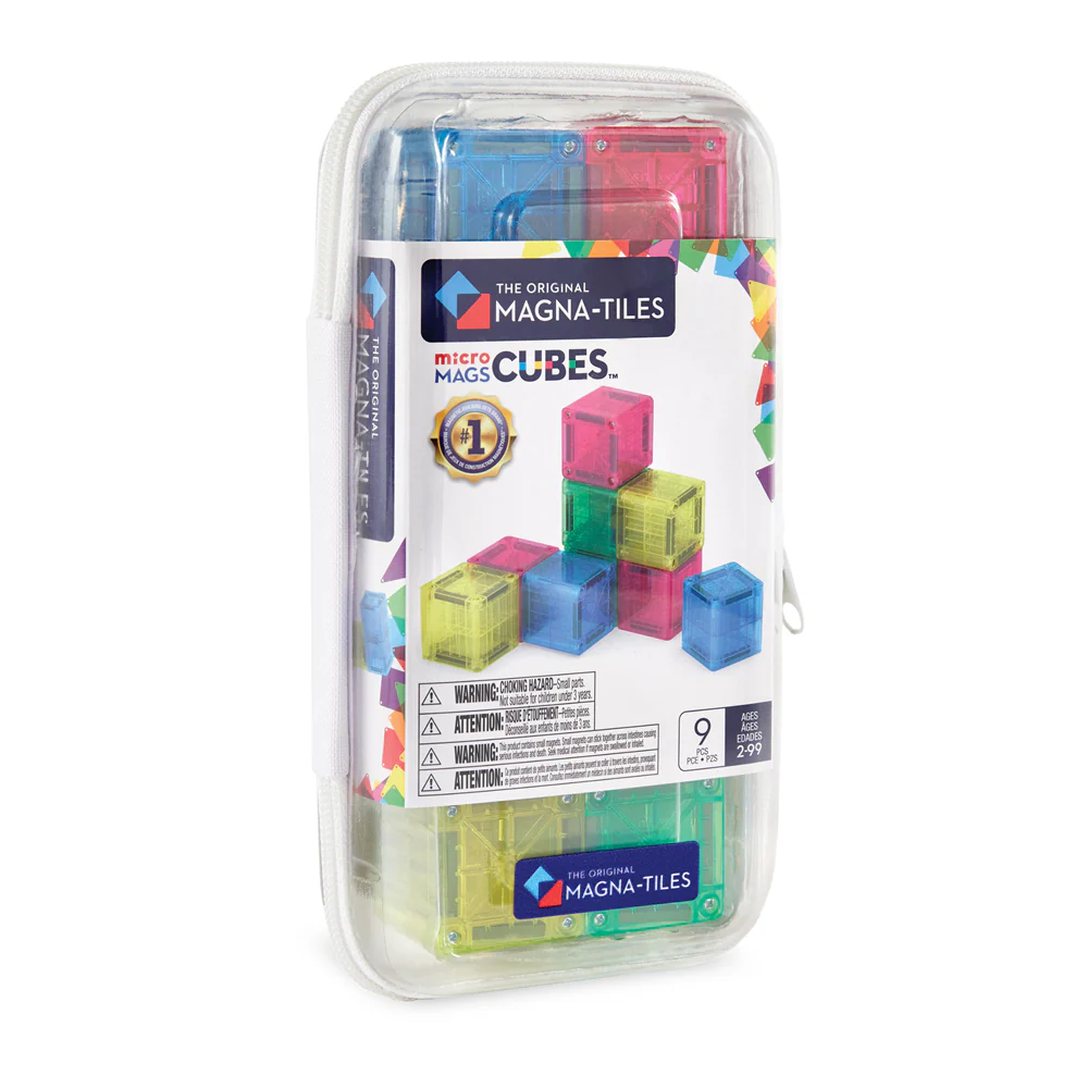 Magna-Tiles microMAGS Cubes 9-Piece Set