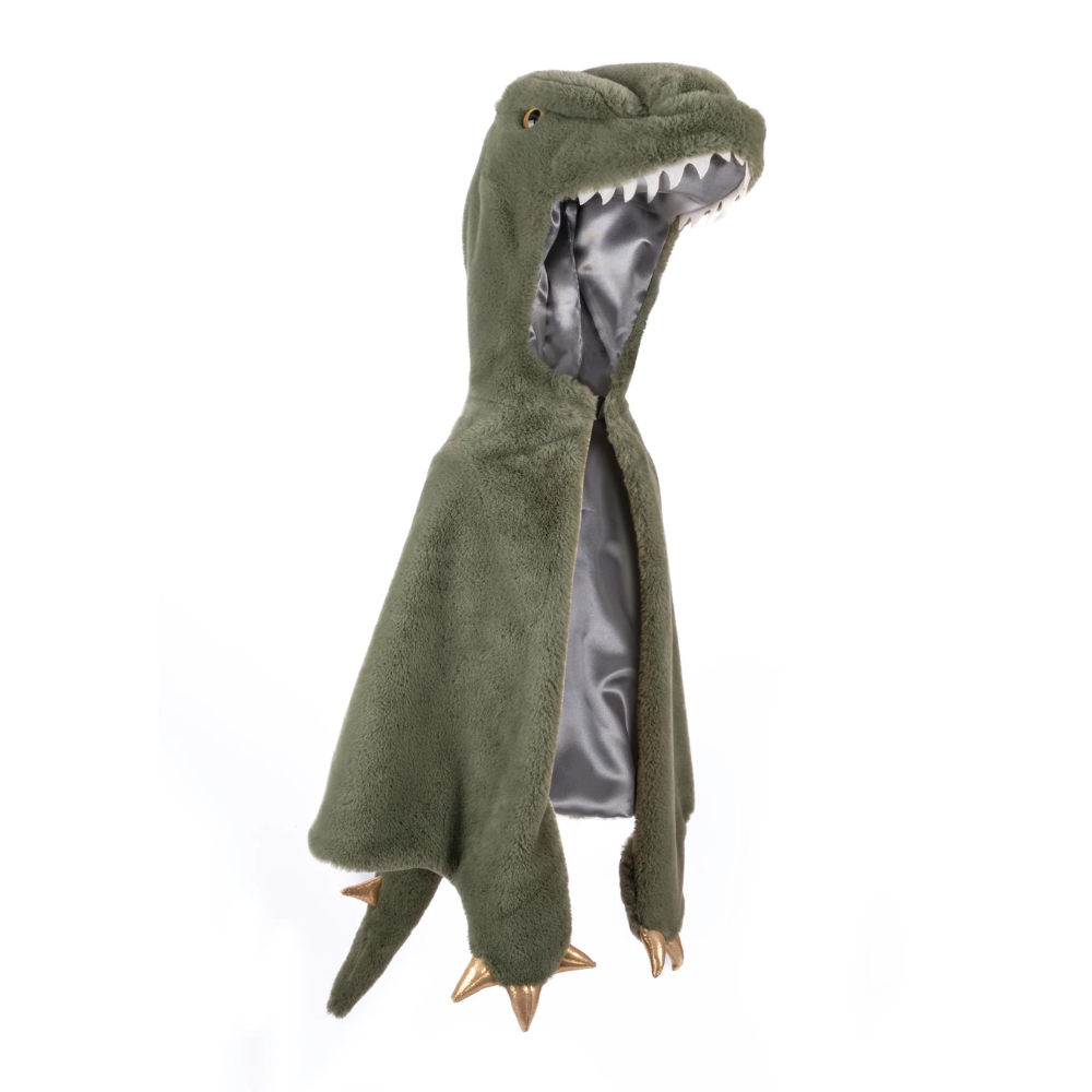 T-Rex Cuddle Cape, Green, Size 5-6