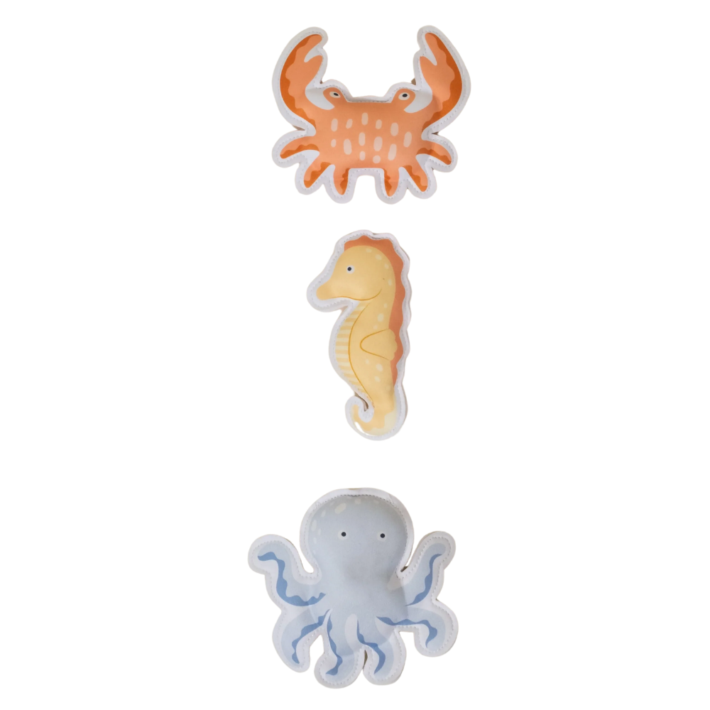 SET OF 3 NEOPRENE DIVING FIGURES UNDER THE SEA