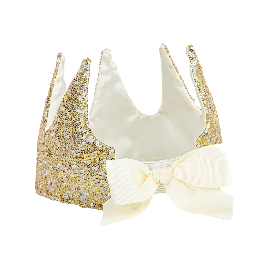 Gracious Gold Sequins Crown