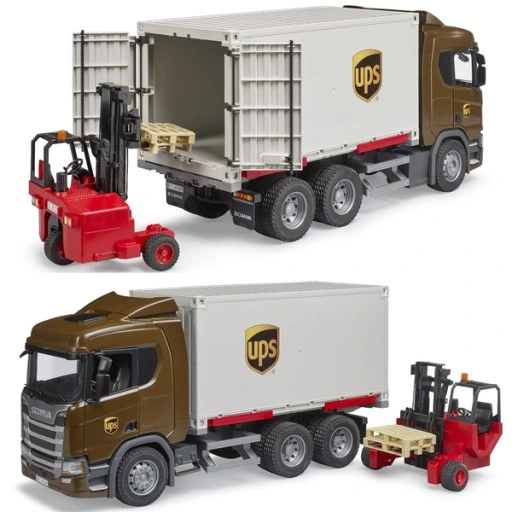 BRUDER 03582 Super 560r UPS Logistics Truck with Forklift
