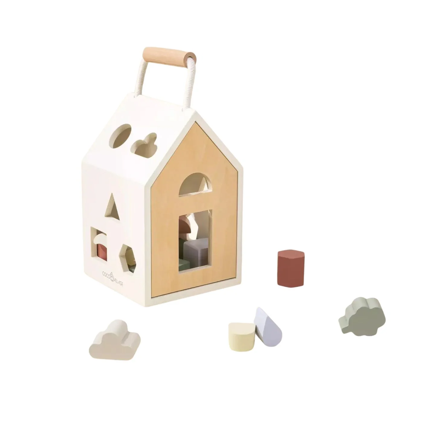 COCO VILLAGE WOODEN SHAPES SORTING HOUSE