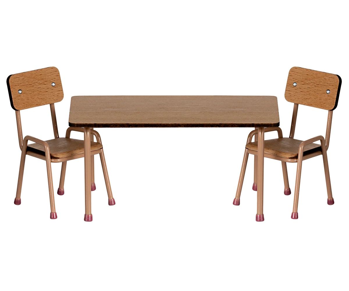 TABLE AND CHAIR SET MOUSE - DARK POWDER