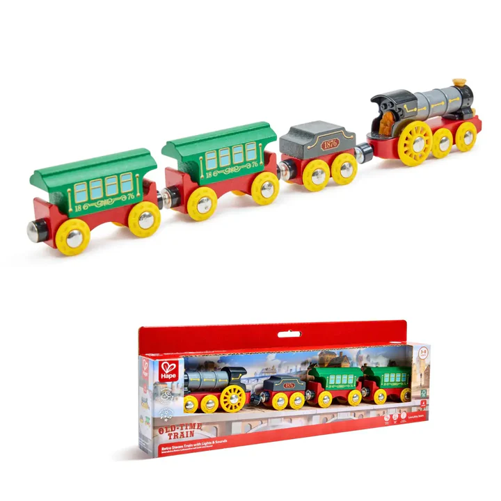 HAPE RETRO STEAM TRAIN WITH LIGHTS & SOUNDS