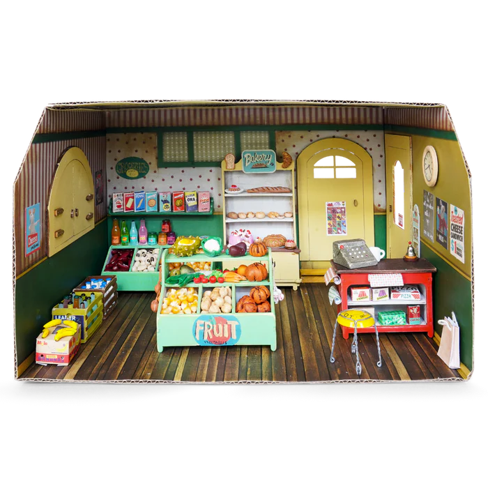 MOUSE HOUSE CARDBOARD ROOM SHOP