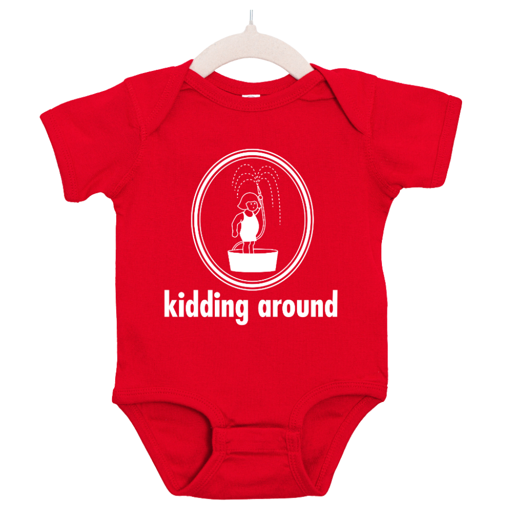 KIDDING AROUND LOGO BODY SUIT