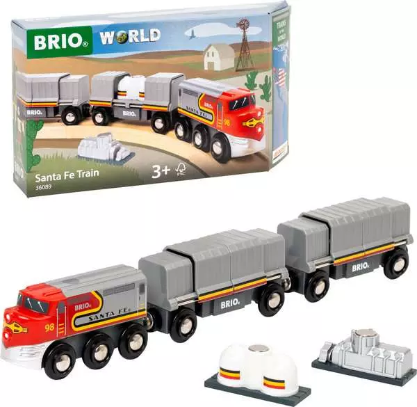 BRIO 36089 TRAINS OF THE WORLD SANTA FE TRAIN