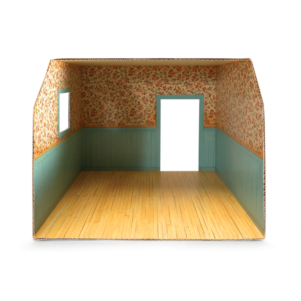MOUSE HOUSE CARDBOARD ROOM BEDROOM