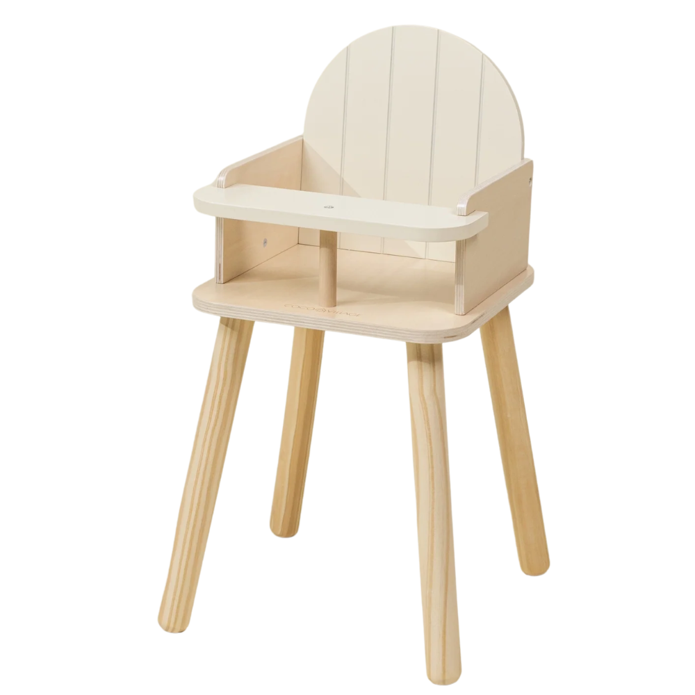 WOODEN DOLLS HIGH CHAIR