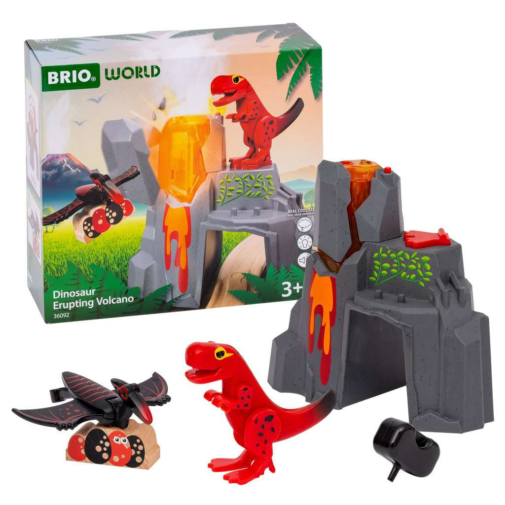 BRIO 36092 DINOSAUR ERUPTING VOLCANO