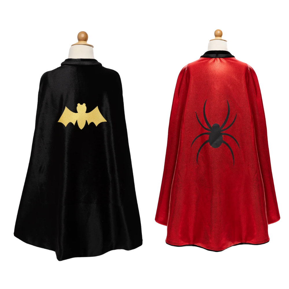 Reversible Spider/Bat Flowing Cape, Size 5-6