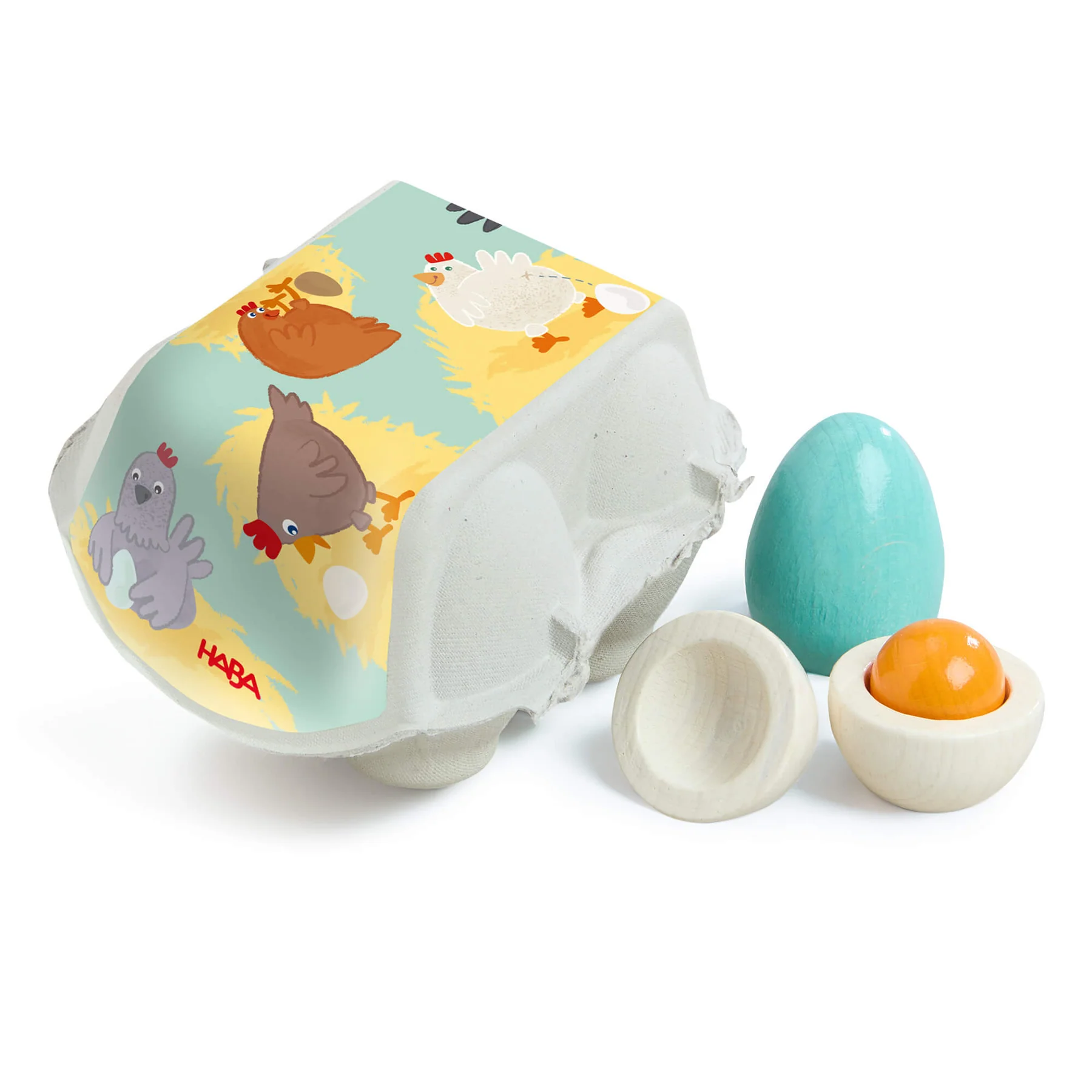 HABA CREATIVE PLAY WOODEN EGGS