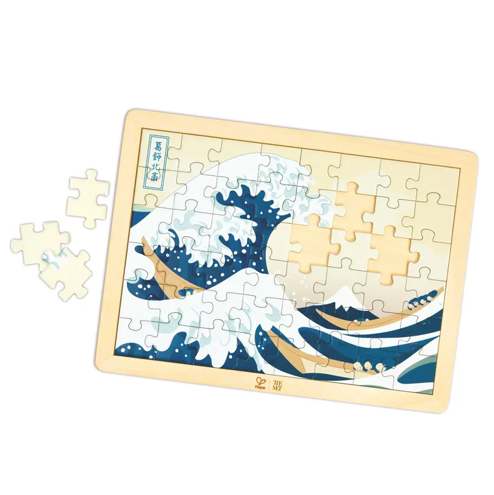 HAPExTHEMET HOKUSAI GREAT WAVE PUZZLE