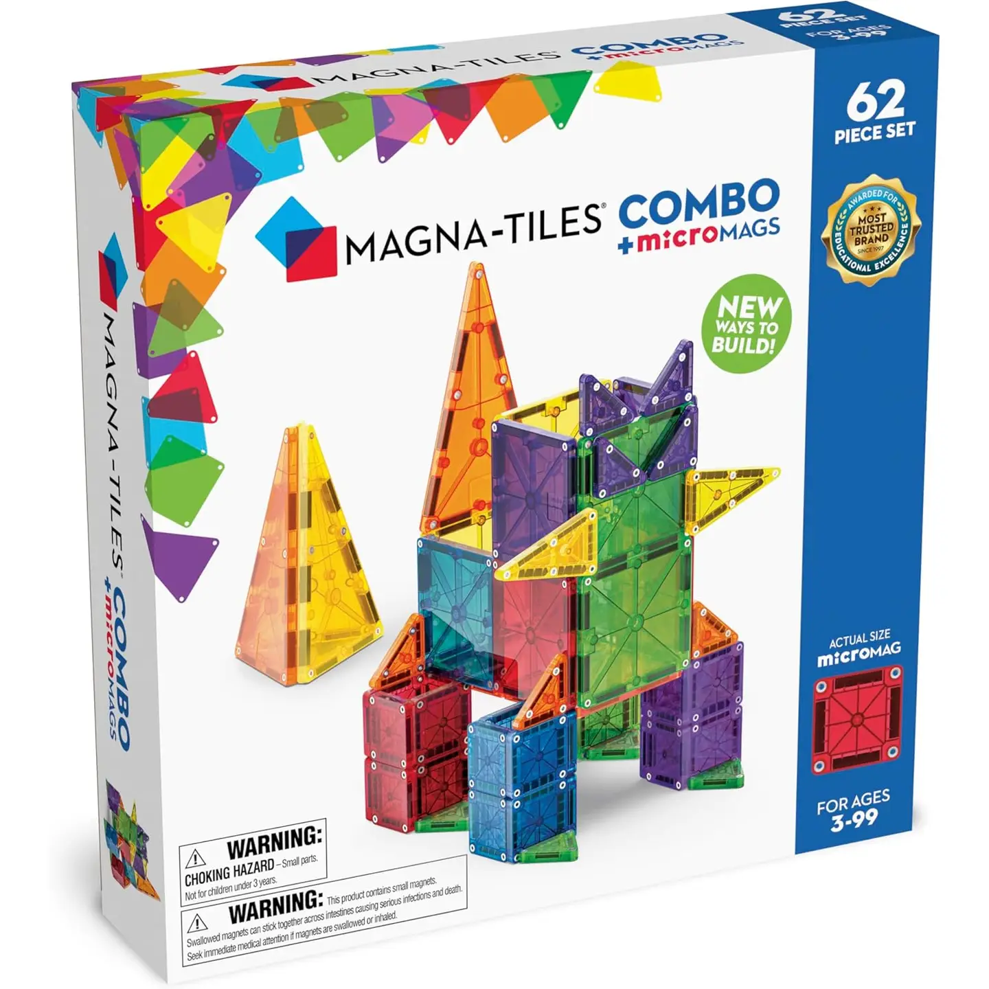 MAGNA-TILES Combo Micromags 62 pcs