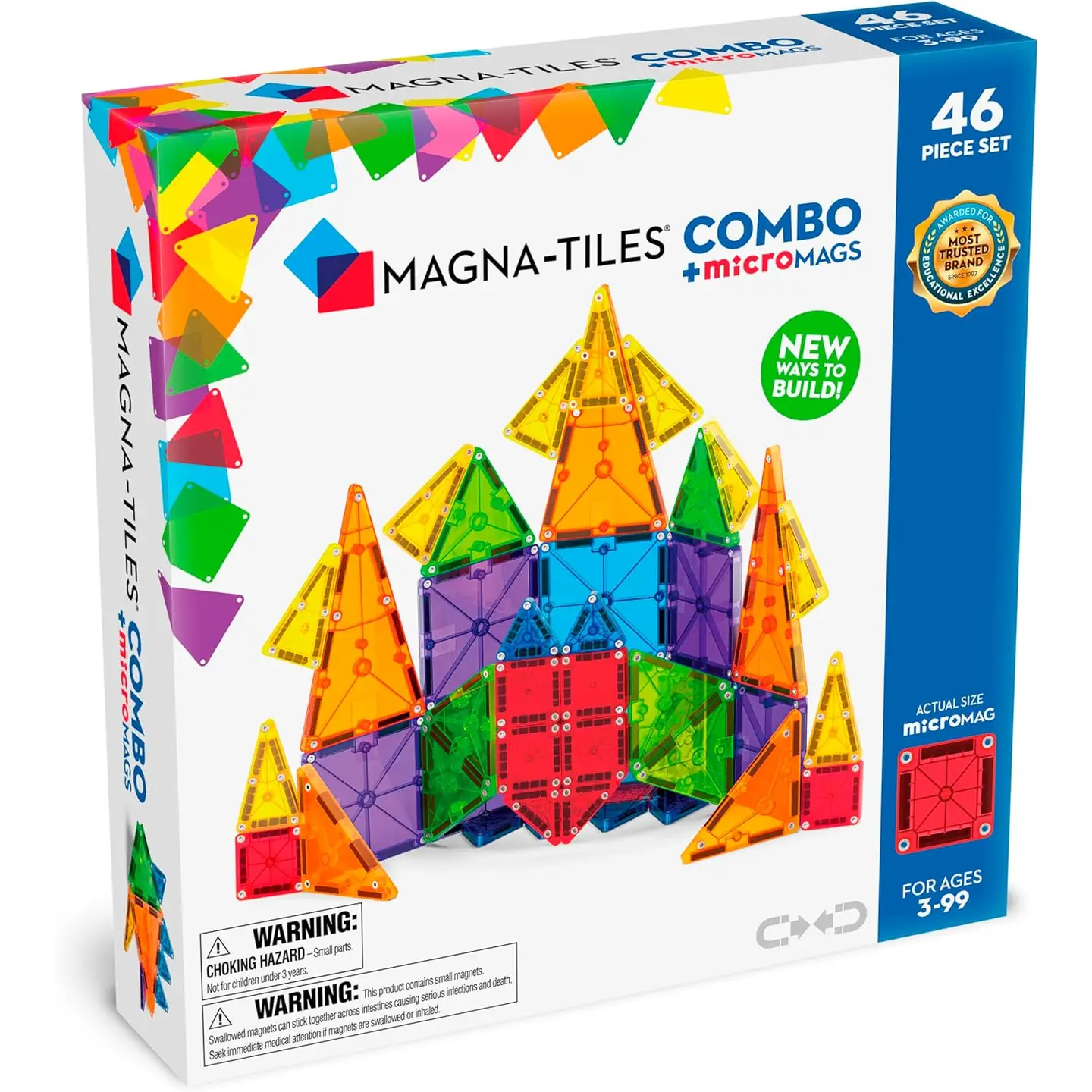 Magnatiles Combo Micromags 46 PC