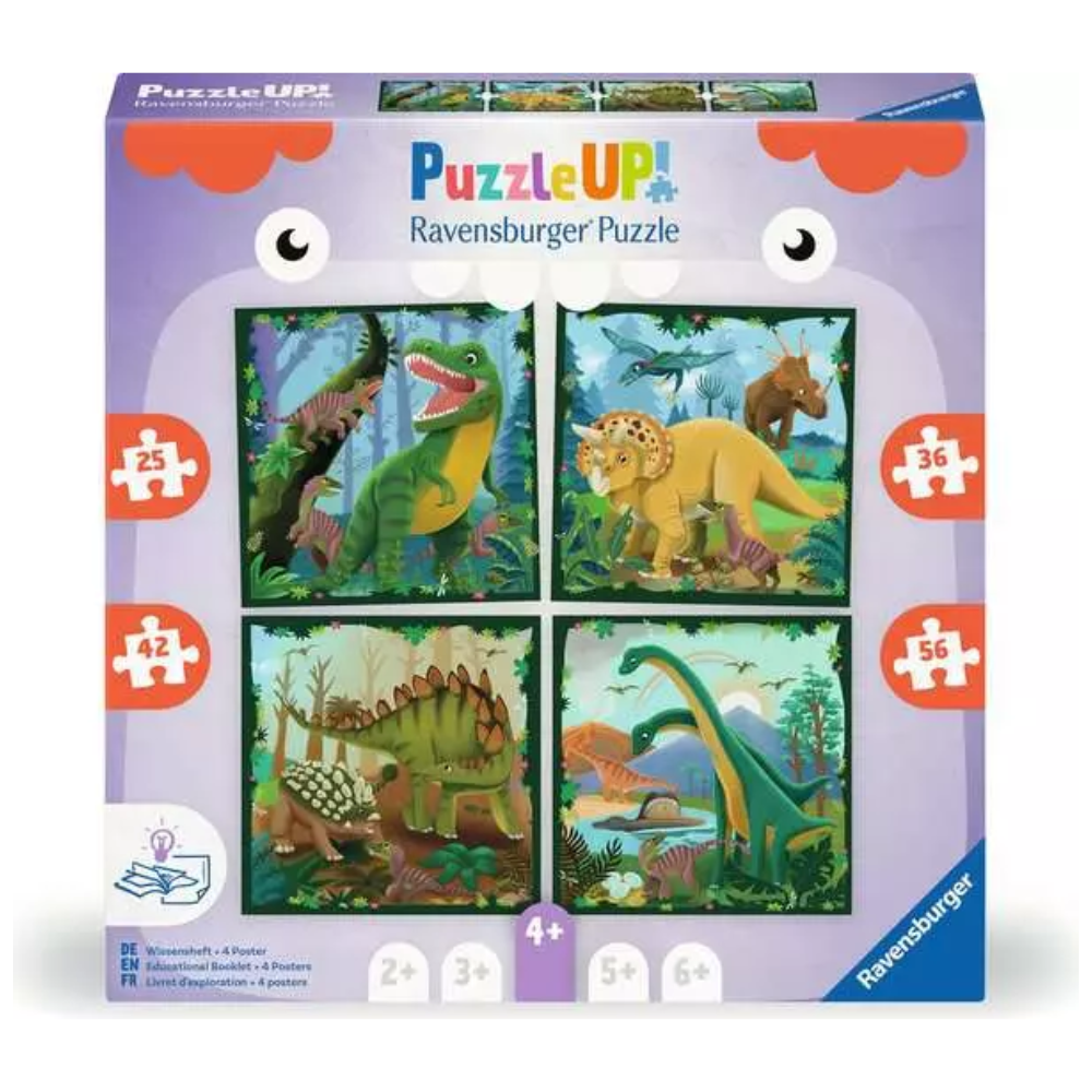 PUZZLE UP DINOSAURS 25/36/42/56 PC