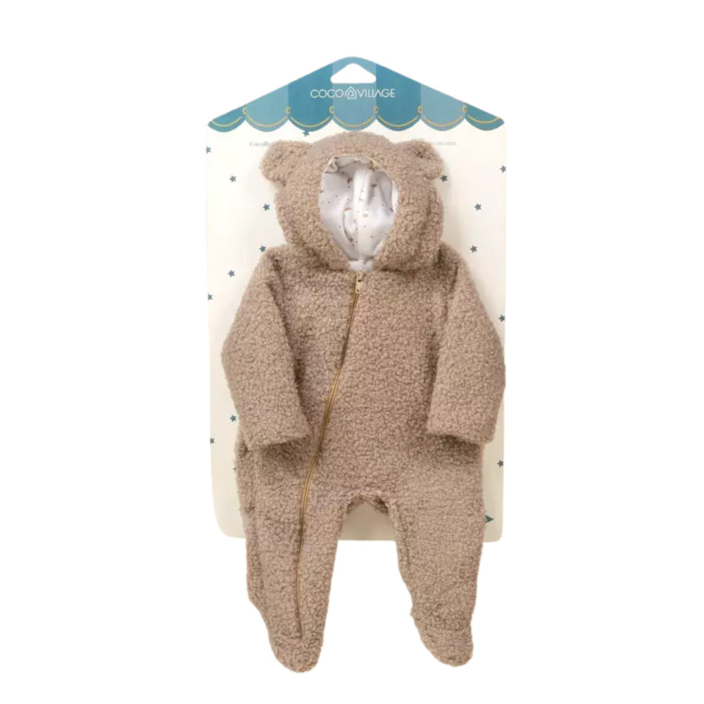 Cocobaby 18" (46 cm) Baby Play Doll Clothing Set – Teddy Bear Onesie