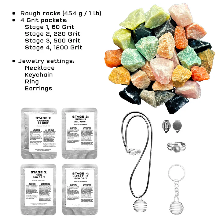 The Thames & Kosmos Rock Tumbler Refill Pack