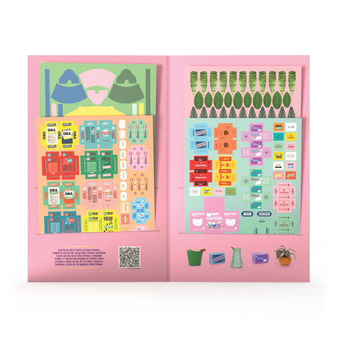MOUSE MANSION DIE CUT PRINTS BATHROOM