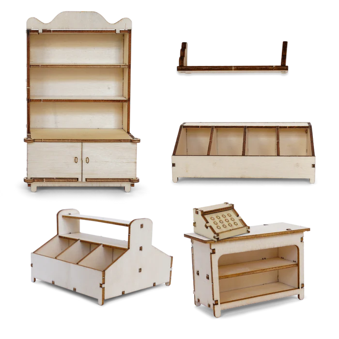 MOUSE HOUSE FURNITURE KIT SHOP