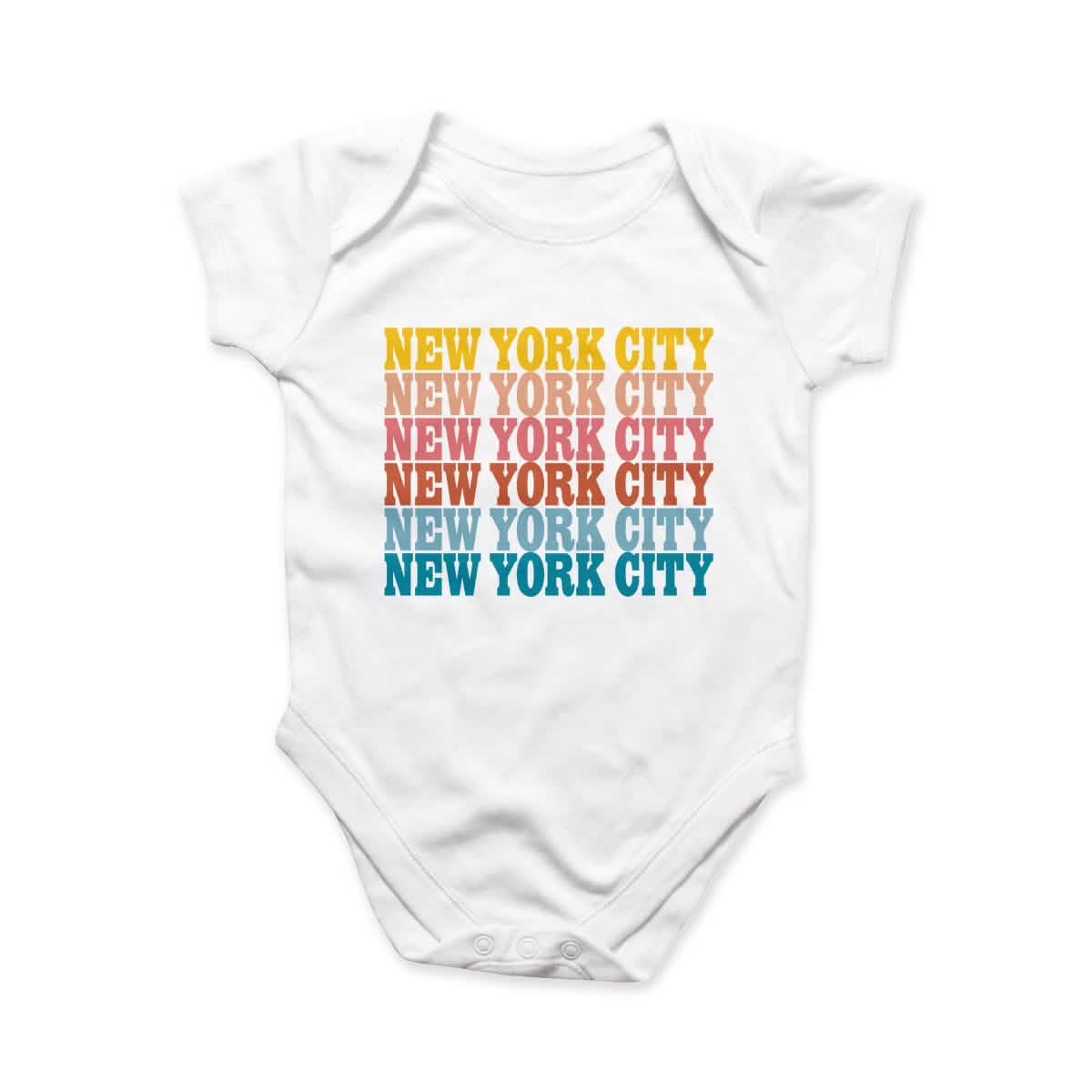 NEW YORK CITY SUPERGRAPHICS REPEAT NAME BODYSUIT