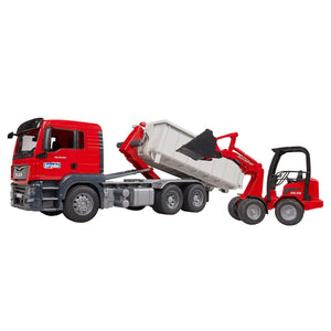 BRUDER 03767 MAN TGS Truck with Roll-Off -Container