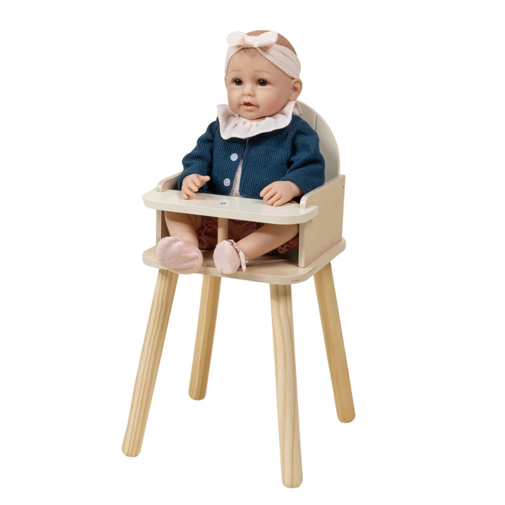 WOODEN DOLLS HIGH CHAIR